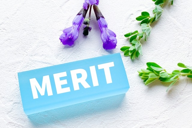 MERITと書いてある画像